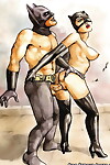 Batman and catwoman raw act of love noted caricatures - part 457