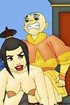 Avatar aang with girlfriends