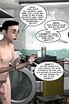 A duo action it in the laundry room in  comics