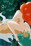 Ariel scopa triton sotto il mare