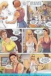 sexy Schönheit erhält Fotze leckte in sticky Erwachsene comics
