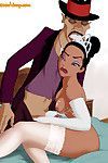 The bawdy doctor facilier strips tiana uncovered and into her soft skin