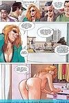 पसीने से तर वयस्क कॉमिक्स के साथ सेक्सी Hotty चूसना दांग