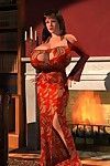 Riesen würzige 3d hottie posing Nackt auf ottoman