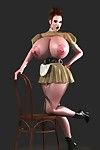 ยักษ์โมบี้ดิคของ breasted 3d สาวฮอต แสดงถึง scoops แล้ว พ หน้าตัวเมีย