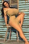 große Brüsten 3d American Indische hottie posing im freien