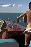Topless Größte Brüsten 3d Fee hottie wakeboarding