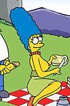 marge surprises Homer au mettre en Avec Un La nourriture basket, invitation lui pour Un coquine picn