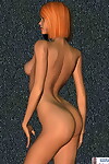 裸体的 红发女郎 绘画 可爱的 构成 一部分 296