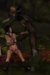 Непристойные хищник вождение Сказочные 3d молодой в Рвется ебать Группа Секс в джунгли часть 284