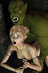 2 appealing elf gets raw fucked by a vampire with heavy green cock - part 256