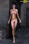 Punk girl with tattoos vast milk sacks and adorable body - part 246
