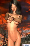 Scary nude animated film chicito outside in storm - part 1601