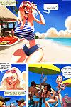 Dirty adult comics bikini tow-headed milf and redhead crammer slut bj