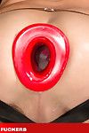 Just when you think you\'ve seen it all Trent Bloom shows up with a amateur appliance called The Pig Hole, a silicone sleeve that widens his crack slit to a outstanding 10\' diameter.  In order to get the most out of the play session we had to call in Aless