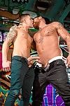 The brightly colored ink on Warrick Cade and James Ryder echoes the graffiti at the sex playground where they meet. Warrick is a bruiser twice the body mass of James. Except for his bushy beard, Warrick is a smooth slab o\' beef. His hands are mitts that p