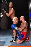 The gloves come off when Sean Duran coaches Micah Brandt in the boxing ring. Duran not able resist Brandt\'s enormous bubble-butt, especially when the adolescent jock climbs the punching bag and instigates his space to Duran\'s probing tongue. Brandt gets o