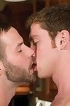 Sex-hungry studs Chris Bines and Connor Maguire meet up in the kitchen, eager to satisfy their long for for man-meat. A steamy make out session sets the tone and in a short time escalates to schlong sucking. Chris pinches his own nipples while this chab s