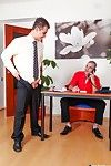 A worker is having a heavy time making a sales call when his companion keeps distracting him.