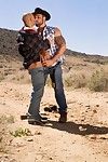 Letterio Amadeo flirts with Sean Zevran as they take a roasted walk thru the desert. When Sean says he's looking for snakes, Letterio wonders if the one in his jeans will fit the bill. He kisses Sean and offers that they fuck. Sean whips Letterio's mass