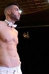 Unmasked and live, Junior delivers a smoking bodily performance on Montreal\'s Stock bar stage, distinctive for Maskurbate\'s members. This scene really puts emphasis on Junior\'s muscled body, his beefy attributes and his sexyness...