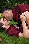 Young athletes Andrew Fitch and Kory Houston are bros with benefits, and after an intense, hot workout session seeing all the time other\'s clammy glistening bodies makes the 2 sexually excited for cock! They settle on why not give all the time other a adm