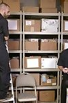 Toby and Braxton are rough at work act inventory in the warehouse while Aiden watches on from his office. Aiden becomes lewd and begins to rub his cock while this guy watches the dual count stock. Aiden is tucked away in his undersize office as this guy p