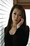 Japanese gal Mai Katagiri undressing and exposing her seductive distorts