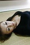 Japanese gal Mai Katagiri undressing and exposing her seductive distorts