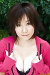 Chinese coed Hanano Nono indolently uncovering her admirable vast bosoms