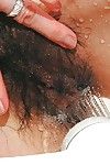 Chinese MILF with shaggy cum-hole and insignificant breasts Mayumi Miyazaki delightful bath