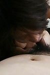 Chinese courtesan gives a fleshly oral sex and obtains her curly snatch screwed