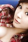 Japanese youthful darling Suzuka Ishikawa uncovering her miniature breasts and appealing butt