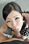 Chinese juvenile Mana Kikuchi gives head and benefits from throat total of creamy sperm