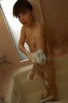 Japanese amateur with extreme fanny pleasant washroom and teasing her unshaved gash