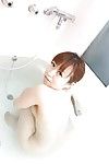 ภาษาญี่ปุ่น youthful Yuka Takagi ผู้ยิ่งใหญ่ อาบน้ำ แล้ว เปิดโปง เธอ fuckable ร่างกาย
