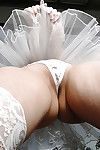 Biggest busted oriental bride Ai Sayama striptease off her garments