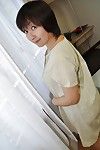 Obese Japanese MILF Masae Shimatani undressing and playing with she is