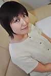 Obese Japanese MILF Masae Shimatani undressing and playing with she is