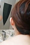 Enchanting Chinese MILF with mini boobs Kozue Marui glorious baths and shower