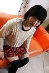 Spiteful oriental amateur Kasumi Miyata getting uncovered and amplifying her legs