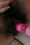 raunchy japonés MILF Toshiko Shiraki Precioso su sin afeitar Coño Con Un sextoy