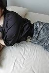 Energetic japanese MILF idly gains rid of her  and sexy pants
