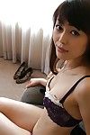 Sweet Chinese MILF Aoi Katayama undressing and vibing her wavy cage of love