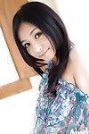 Joyful Japanese coed Aino Kishi ucovering her graceful body