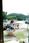 Baştan çıkarıcı Japon cici kız vitrine onu Harika tamponlar ve Kıvırcık lovecage