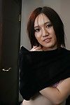 Shy Japanese angel Mina Takasaki sluggishly uncovering her slipy bends