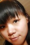 Shy Chinese lollipop enchanting shower-room and teasing her hirsute princess pot