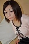 Shy oriental amateur Chika Matsura undressing and has some wet crack vibing joy