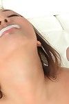 Slippy oriental lass blows and jazzes a thick boner for jizz on her face